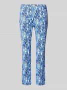 SEDUCTIVE Hose mit Allover-Muster Modell 'CINDY' in Blau, Größe 34