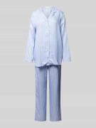 Seidensticker Pyjama mit Nadelstreifen in Hellblau, Größe S