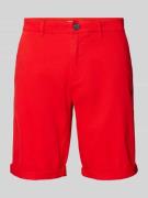 Tom Tailor Slim Fit Chinoshorts mit Eingrifftaschen in Rot, Größe 31