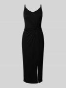 EDITED Knielanges Kleid mit in schwarz in Black, Größe 34