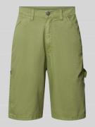 URBAN CLASSICS Regular Fit Shorts mit Hammerschlaufe in Oliv, Größe S