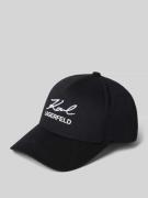 Karl Lagerfeld Basecap mit Label-Stitching in Black, Größe One Size