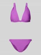 Shiwi Bikini im unifarbenen Design in Lila, Größe 34