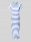 Polo Ralph Lauren T-Shirt-Kleid mit Brusttasche in Blau, Größe XS
