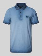 PME Legend Poloshirt mit Label-Stitching in Marine, Größe S