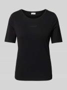 s.Oliver RED LABEL T-Shirt mit Label-Print in Black, Größe 34