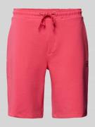 Joy Shorts in unifarbenem Design in Pink, Größe 48