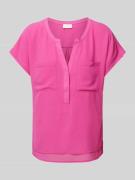 Milano Italy Bluse mit Brusttaschen in Pink, Größe XS