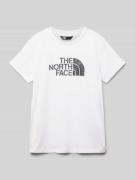 The North Face T-Shirt mit Label-Print Modell 'EASY' in Weiss, Größe 1...