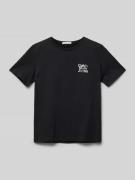 Calvin Klein Jeans T-Shirt mit Label-Print Modell 'MINI' in Black, Grö...