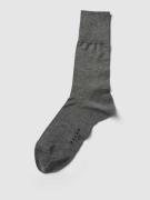 Falke Socken in melierter Optik in Mittelgrau Melange, Größe 41/42