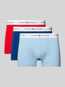 Tommy Hilfiger Trunks mit elastischem Logo-Bund im 3er-Pack in Rot, Gr...