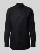 OLYMP Regular Fit Business-Hemd aus Popeline in Black, Größe 39