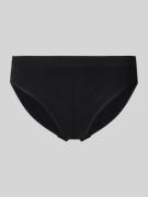 Schiesser Slip in unifarbenem Design in Black, Größe S