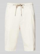 JOOP! Jeans Regular Fit Bermudas mit Bindegürtel Modell 'RUBY' in Beig...