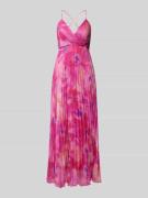LIU JO BLACK Abendkleid mit Plisseefalten in Pink, Größe 36