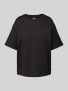 Jake*s Casual T-Shirt mit Rundhalsausschnitt in Black, Größe XS