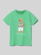 Polo Ralph Lauren Kids T-Shirt mit Label-Print in Hellgruen, Größe 98