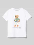 Polo Ralph Lauren Kids T-Shirt mit Label-Print in Weiss, Größe 92
