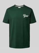 Gant T-Shirt mit Label-Print in Dunkelgruen, Größe S