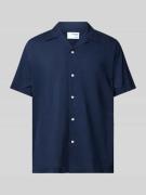 SELECTED HOMME Regular Fit Freizeithemd mit Allover-Muster in Marine, ...