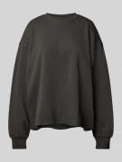 WEEKDAY Boxy Fit Sweatshirt mit überschnittenen Schultern in Dunkelgra...
