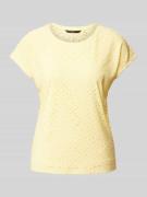 Vero Moda T-Shirt mit Lochstickerei Modell 'TASSA' in Hellgelb, Größe ...