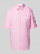 HUGO Regular Fit Hemdbluse mit 1/2-Arm in Rosa, Größe 34