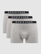 Schiesser Trunks mit Stretch-Anteil im 3er-Pack in Mittelgrau Melange,...