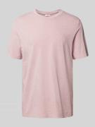 s.Oliver RED LABEL T-Shirt mit Label-Print in Altrosa, Größe S