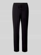 Christian Berg Woman Tapered Fit Stoffhose mit Tunnelzug in Black, Grö...