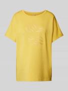 Soyaconcept T-Shirt mit Motiv-Print Modell 'Banu' in Senf, Größe XS