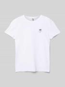 Blue Effect T-Shirt mit Rückenprint Modell 'Palm Club' in Weiss, Größe...