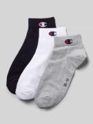 CHAMPION Socken mit Logo-Detail Modell 'QUARTER' im 3er-Pack in Mittel...