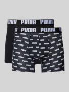 Puma Boxershorts mit elastischem Label-Bund im 2er-Pack in Black, Größ...
