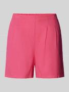 Vero Moda High Waist Shorts aus Viskose-Leinen-Mix in Pink, Größe XS