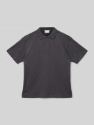 Tom Tailor Poloshirt mit Label-Patch in Graphit, Größe 140