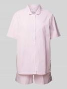 Seidensticker Pyjama mit Knopfleiste in Rosa, Größe S