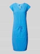 Raffaello Rossi Knielanges Kleid mit Schnürrung Modell  'GIRA' in Blau...