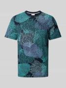 s.Oliver RED LABEL T-Shirt mit Allover-Print Modell 'Big ' in Marine, ...