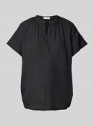 Marc O'Polo Blusenshirt aus Leinen in unifarbenem Design in Black, Grö...