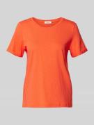 s.Oliver RED LABEL T-Shirt mit Rundhalsausschnitt in Koralle, Größe 34