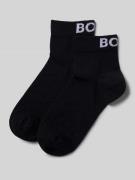 BOSS Socken mit Label-Stitching im 2er-Pack in Black, Größe 35-38