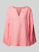 (The Mercer) N.Y. Bluse mit V-Ausschnitt in Pink, Größe 40