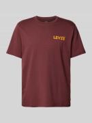 Levi's® T-Shirt mit Logo-Print in Bordeaux, Größe M