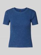 Only T-Shirt im Used-Look Modell 'ONLVALERIE' in Blau, Größe XS