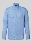 Cinque Regular Fit Freizeithemd aus Leinen Modell 'Steven' in Blau, Gr...