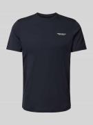 ARMANI EXCHANGE T-Shirt mit Label-Print in Marine, Größe S