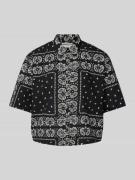 Jake*s Casual Bluse mit Paisley-Muster in Black, Größe 34