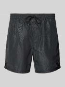 Guess Badehose mit Logo-Muster in Black, Größe M